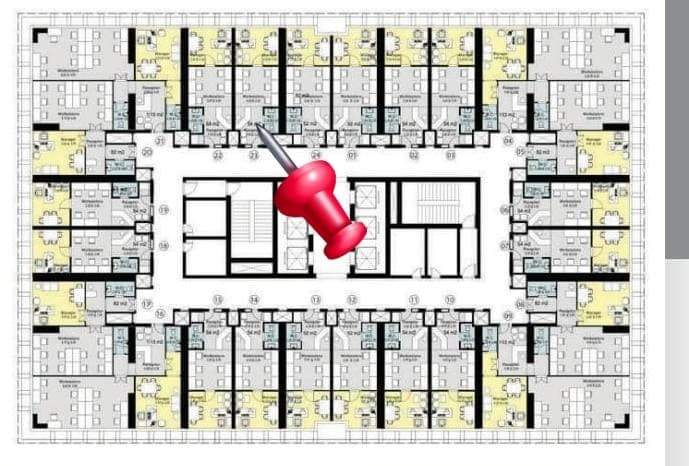 شقة 3 غرف — 193 م² — نموذج C — دور متكرر 4