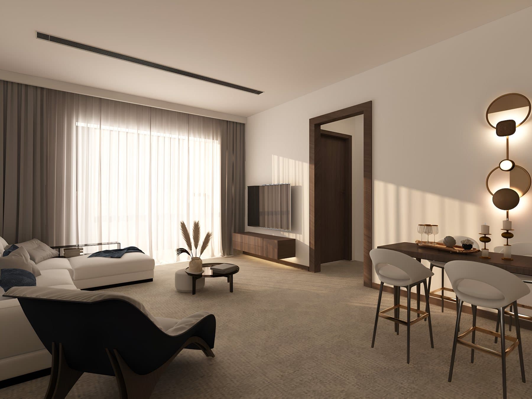 ستوديو فندقي مفروش — 54 م² — Swiss-Bel Residences 14